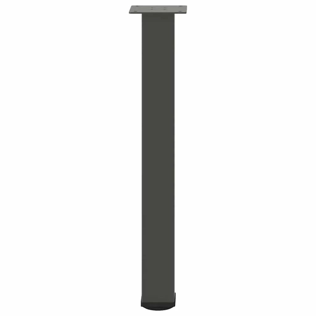 Set di 4 gambe regolabili per tavolo consolle 72-74 cm design moderno elegante finitura in acciaio antracite 02_0056767