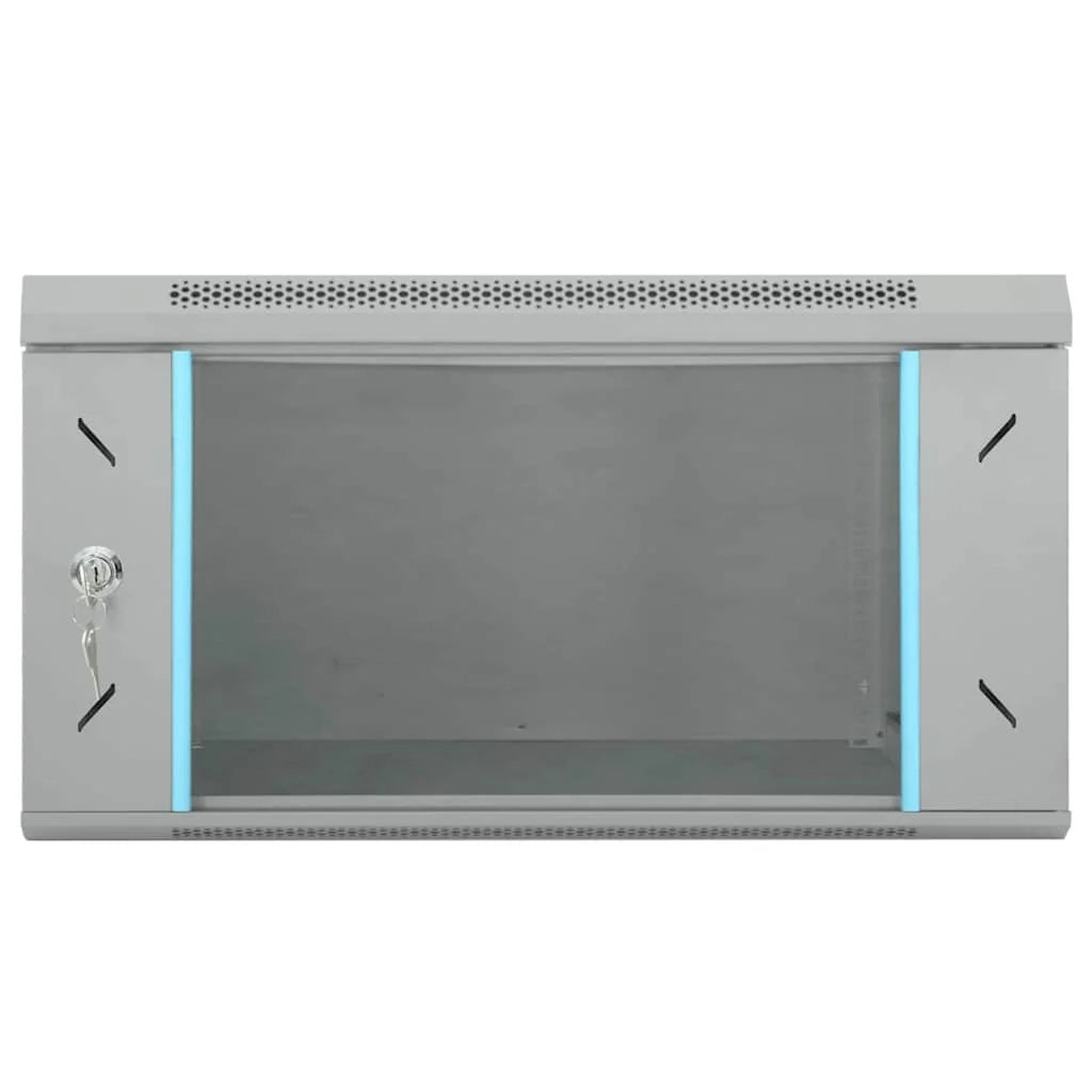 Armadio di rete a parete dal design industriale per interni 53 x 60 x 30 cm acciaio grigio 02_0059079