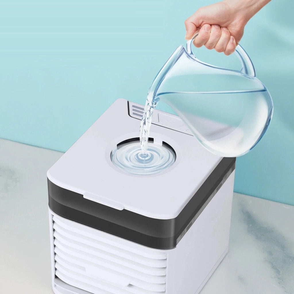 Mini ventilatore raffrescatore umidificatore d'aria ad acqua ARTIC AIR AB-J282