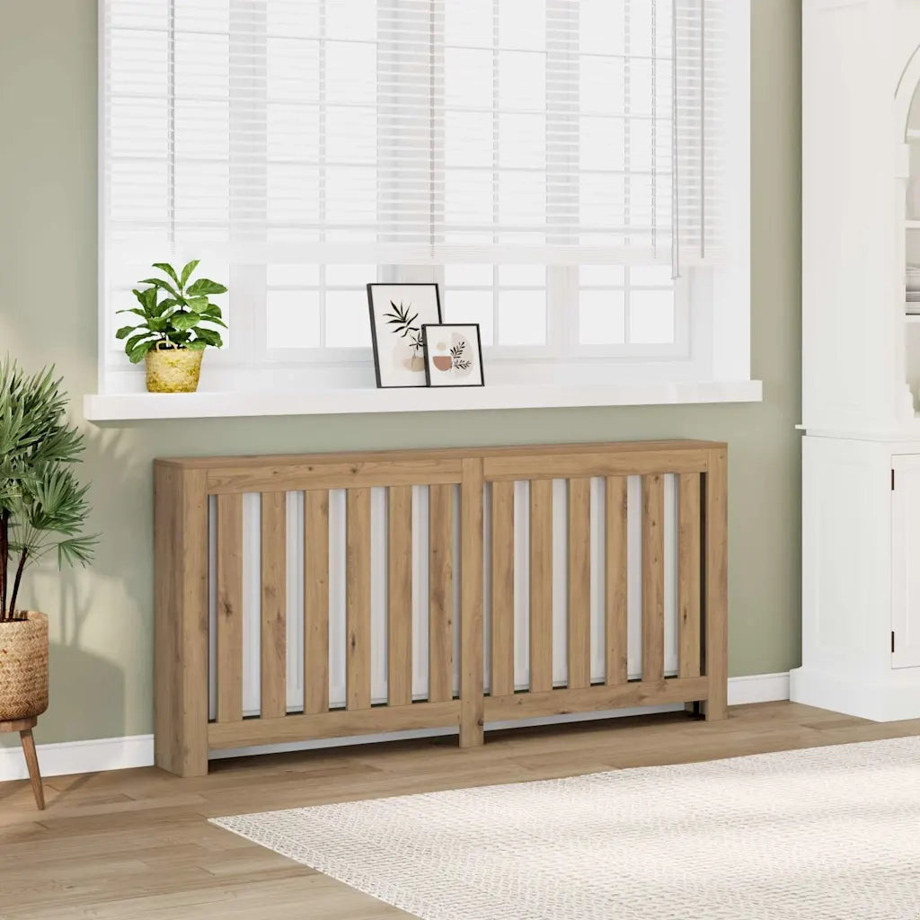 vidaXL Copertura Termosifone Rovere 175x20x82 cm in Legno Multistrato