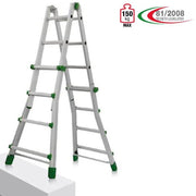 Scala In Alluminio 4,90 Mt FACAL BK/2 EUROBRIKO 16 Telescopica