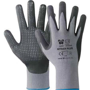 GUANTO PROFESSIONALE PUNTINATO 'NITRAL PLUS' NERI Tg. 10 - 12 paia- NERI