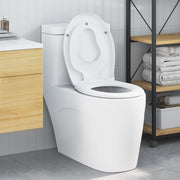 Toilette per famiglie  con seggiolino per bambini rilascio rapido in Duroplast
