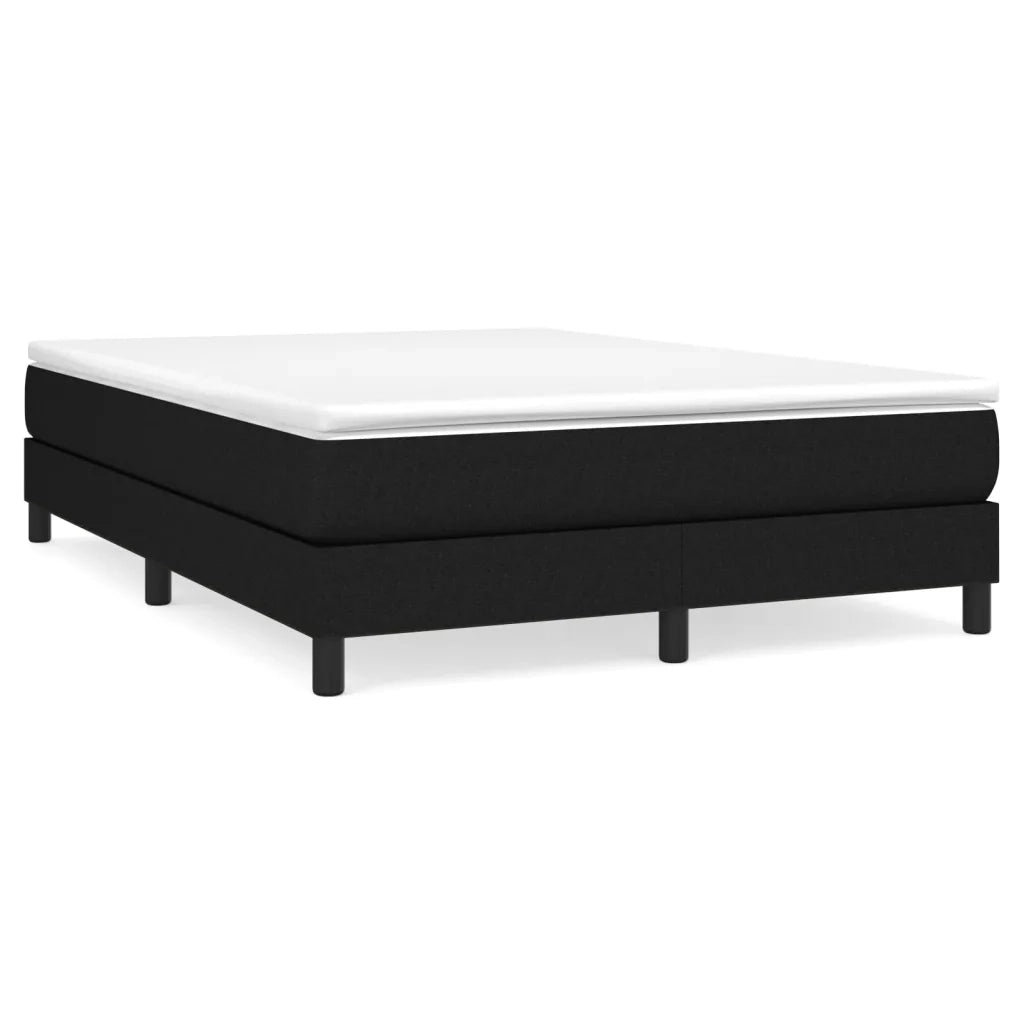 Struttura Letto a Rete a Molle Nero 140x200 cm in Tessuto 3120518