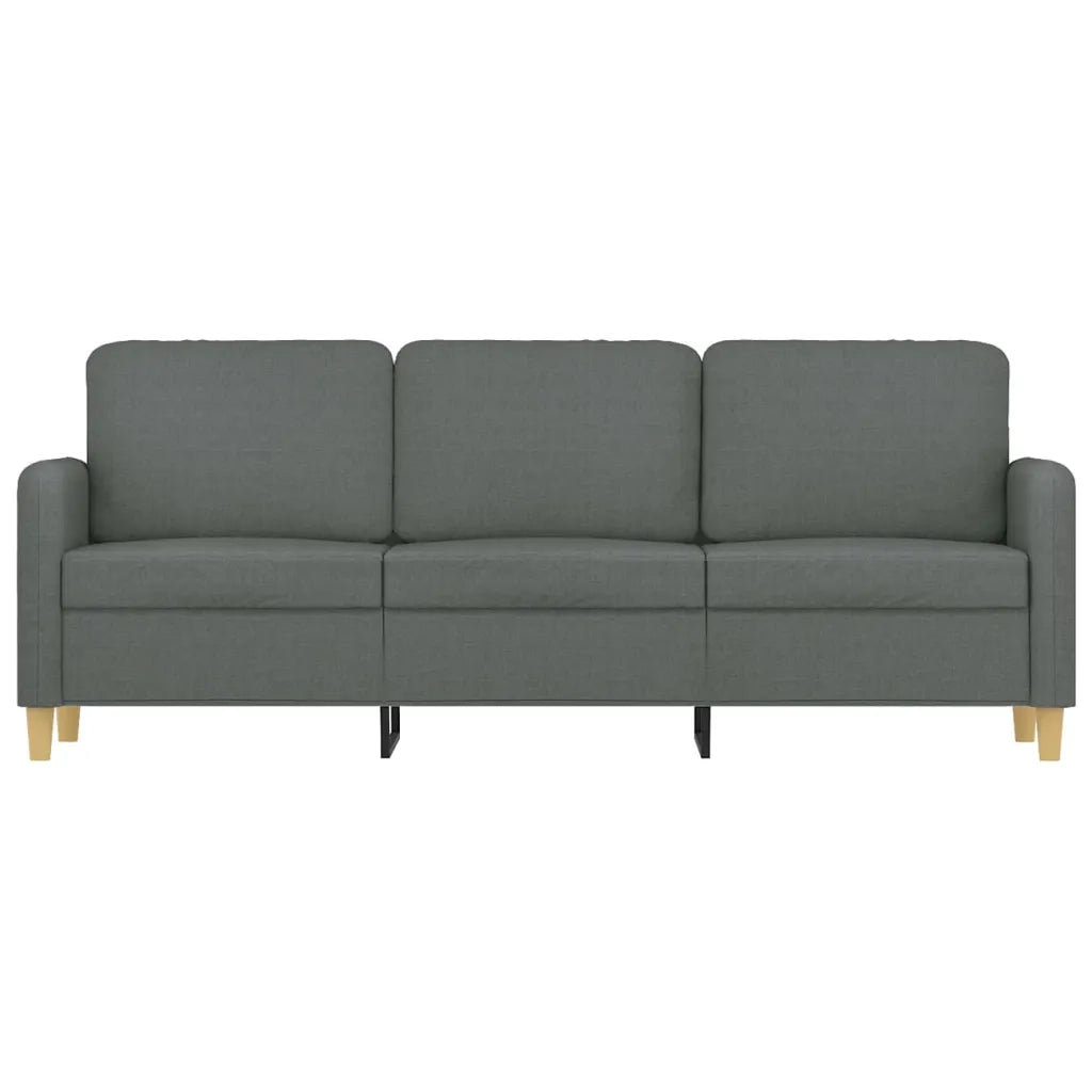 Divano a 3 Posti Grigio Chiaro 180 cm in Tessuto 359487