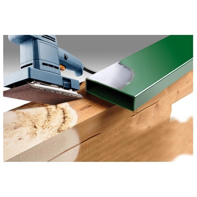 KWB 815180 Strisce Abrasive Carta Abrasiva Legno Metallo 93x230 mm Grana 180 Corindone 10 pz colore Marrone