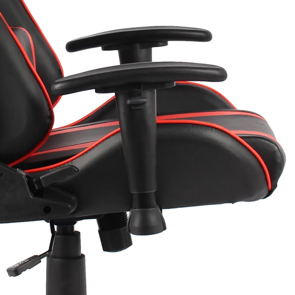 Sedia da Gaming Girevole Rossa in PVC 20481