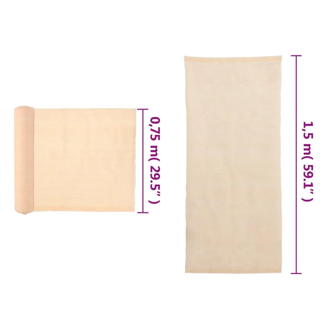 Rete per Privacy in HDPE 1,5x25 m Beige 45253