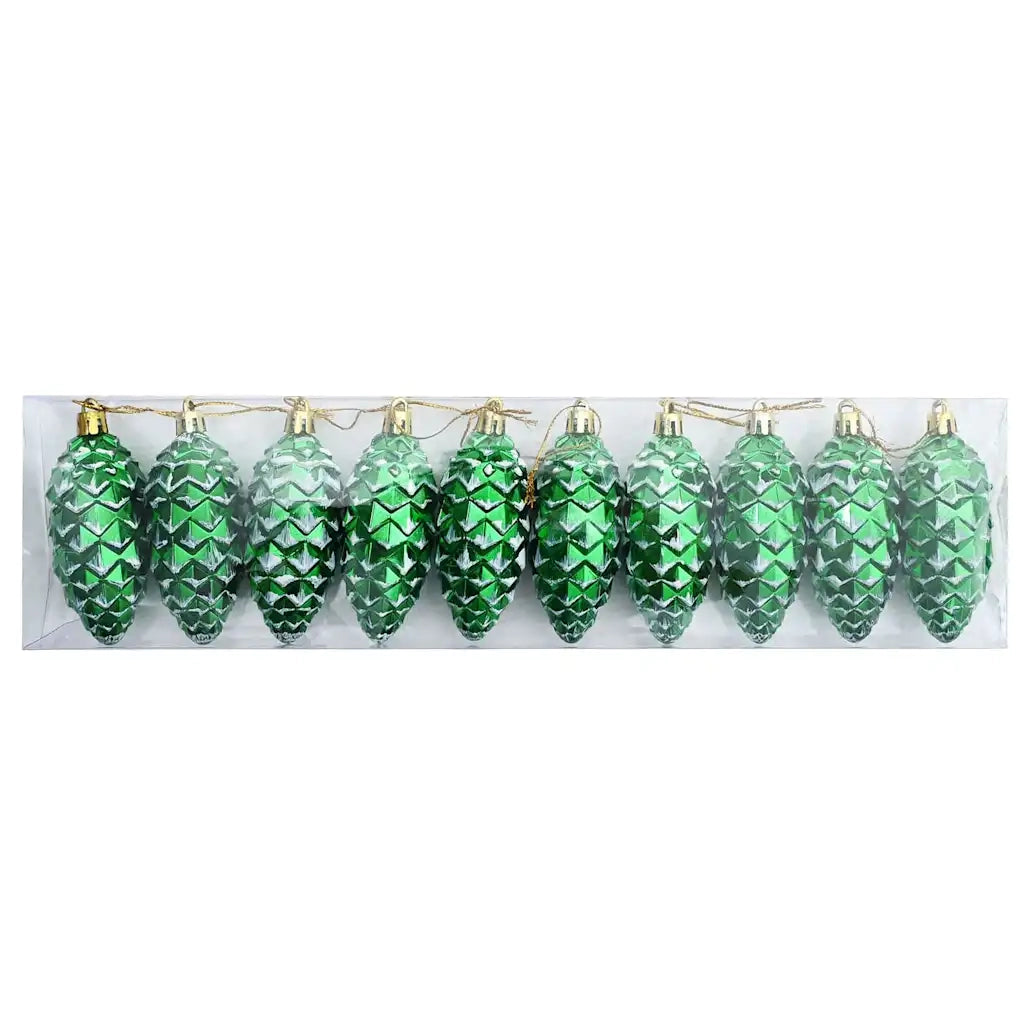 Palla di pino di Natale 40 pz Verde Plastica CFW8633185