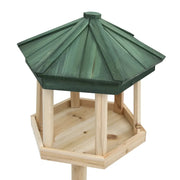 Mangiatoia per Uccelli Autoportante in Legno di Abete 33x110 cm 314817