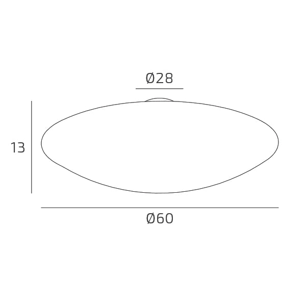 JELLY APPLIQUE PLAFONIERA 60 CM 3 LUCI ATTACCO E27 VETRO OPALE CON DECORO GEL ORO