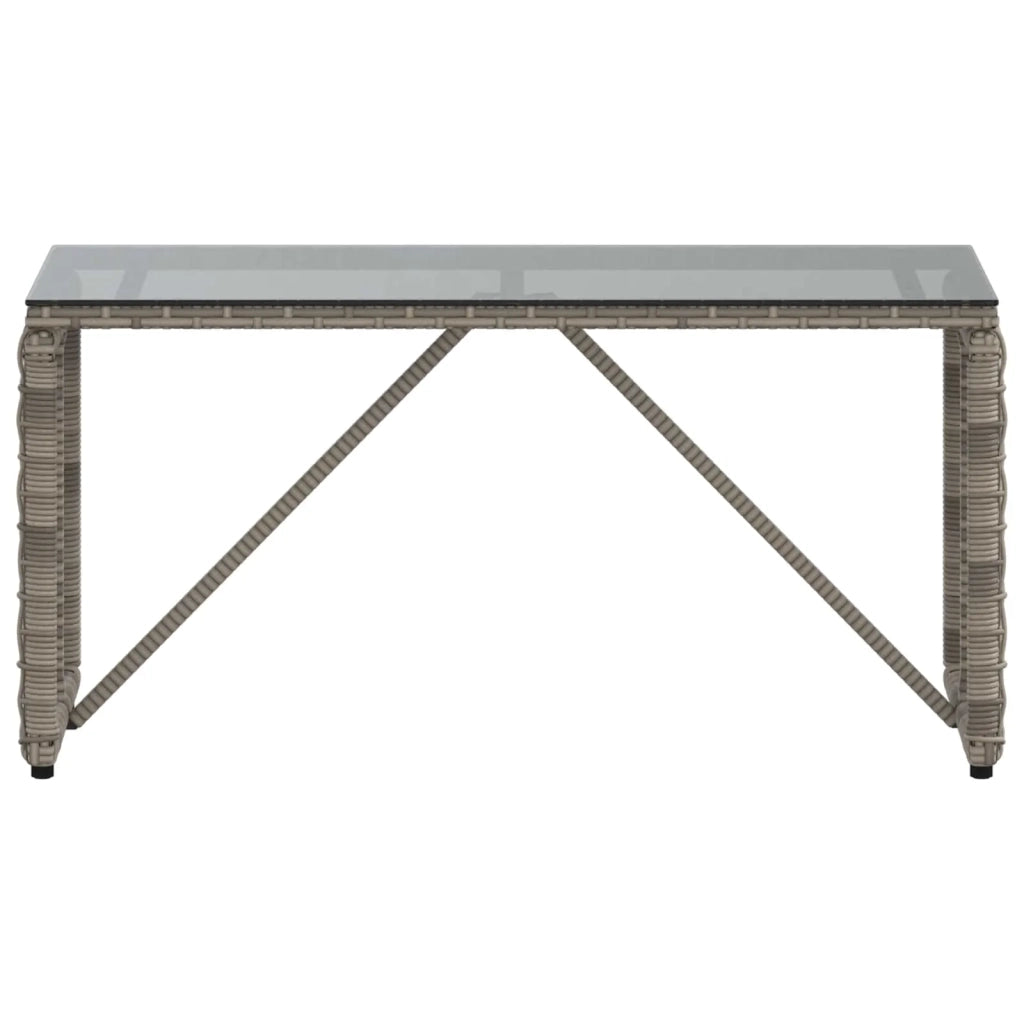 Tavolo da Esterno Grigio e Nero 80 x 40 x 40 cm 42025183