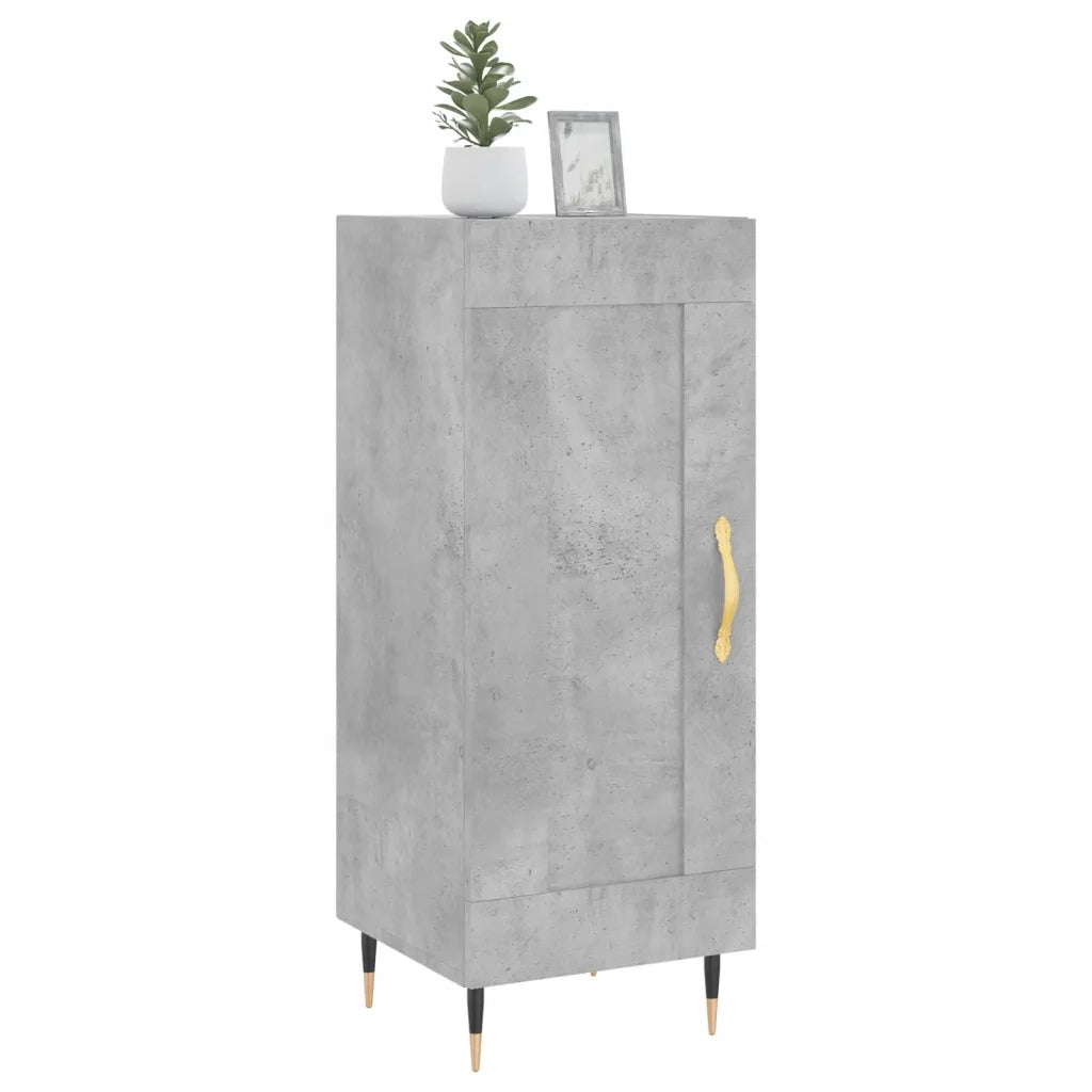Credenza | Madia | Buffet da pranzo | Armadio da pranzo Grigio Cemento 34,5x34x90 cm in Legno Multistrato