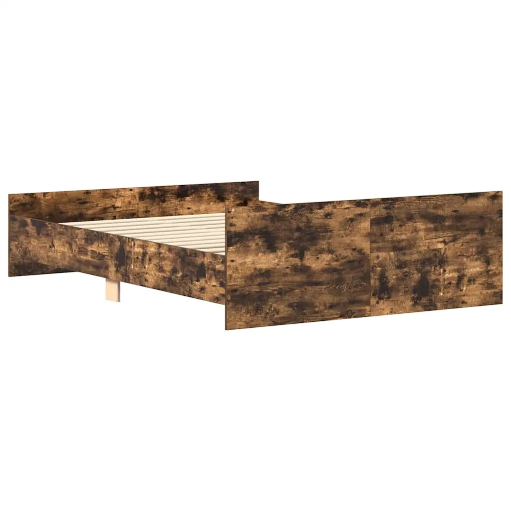 Giroletto con Testiera e Pediera Rovere Fumo 140x200 cm