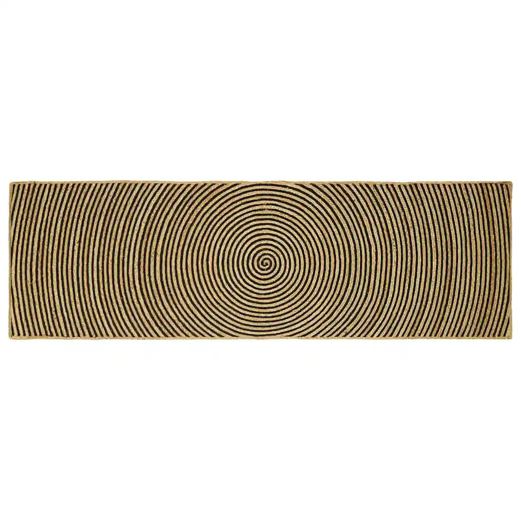 Tappeti per area Nero 80 x 250 cm Juta