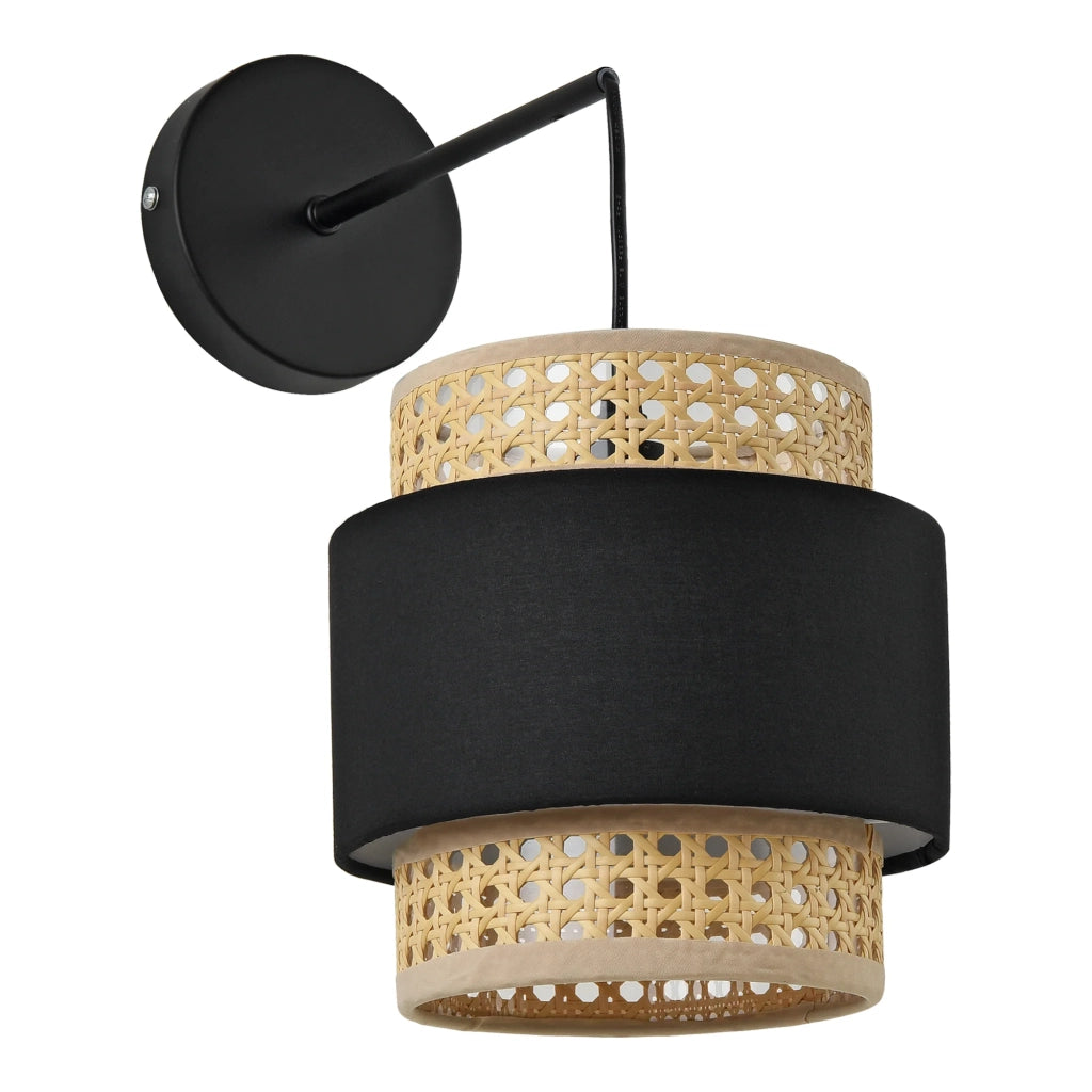 Applique per sala da pranzo/soggiorno 36 x 30 x 18 cm nero/beige 03_0007349