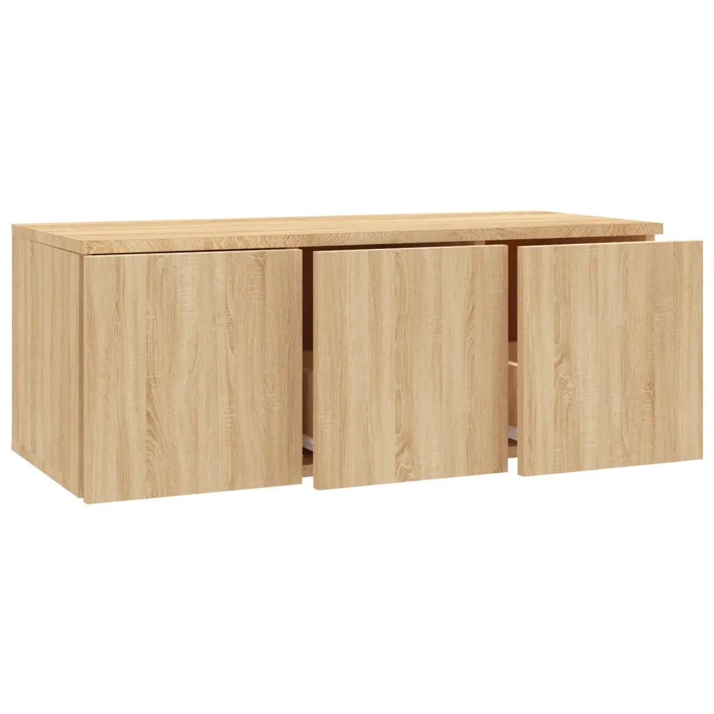 Mobile Porta TV Rovere Sonoma 80x34x30 cm Legno Multistrato 801862