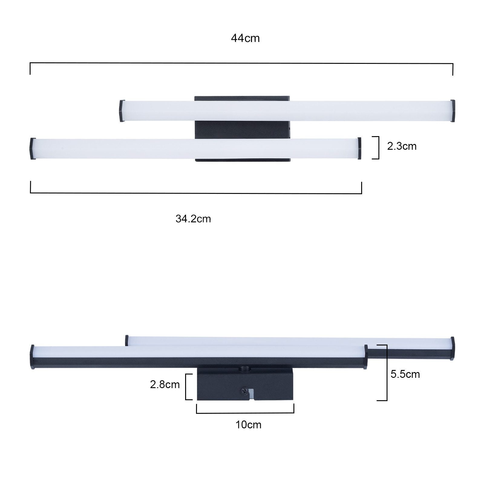 ZMH Lampada da soffitto LED nera moderna 3000K per soggiorno cucina corridoio interni