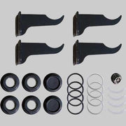 KIT PER RADIATORI COMPLETO DI MENSOLE BLACK COFFEE  1x 1/2     FONDITAL