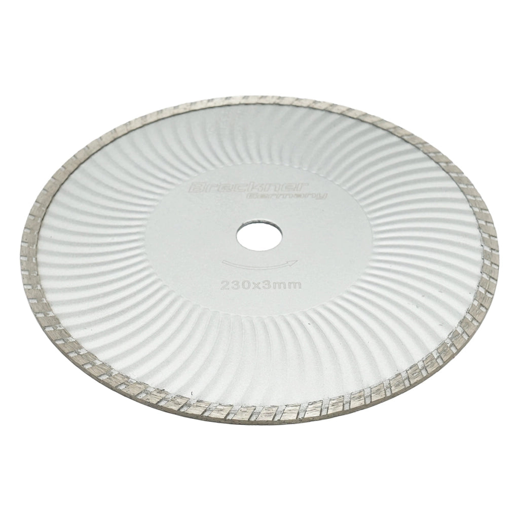 Disco diamantato continuo 230x3mm per taglio a umido/a secco di calcestruzzo e ceramica Breckner Germany