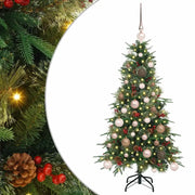 Albero di Natale | Decorazioni natalizie Artificiale con Rami Pieghevoli Verde 120 cm