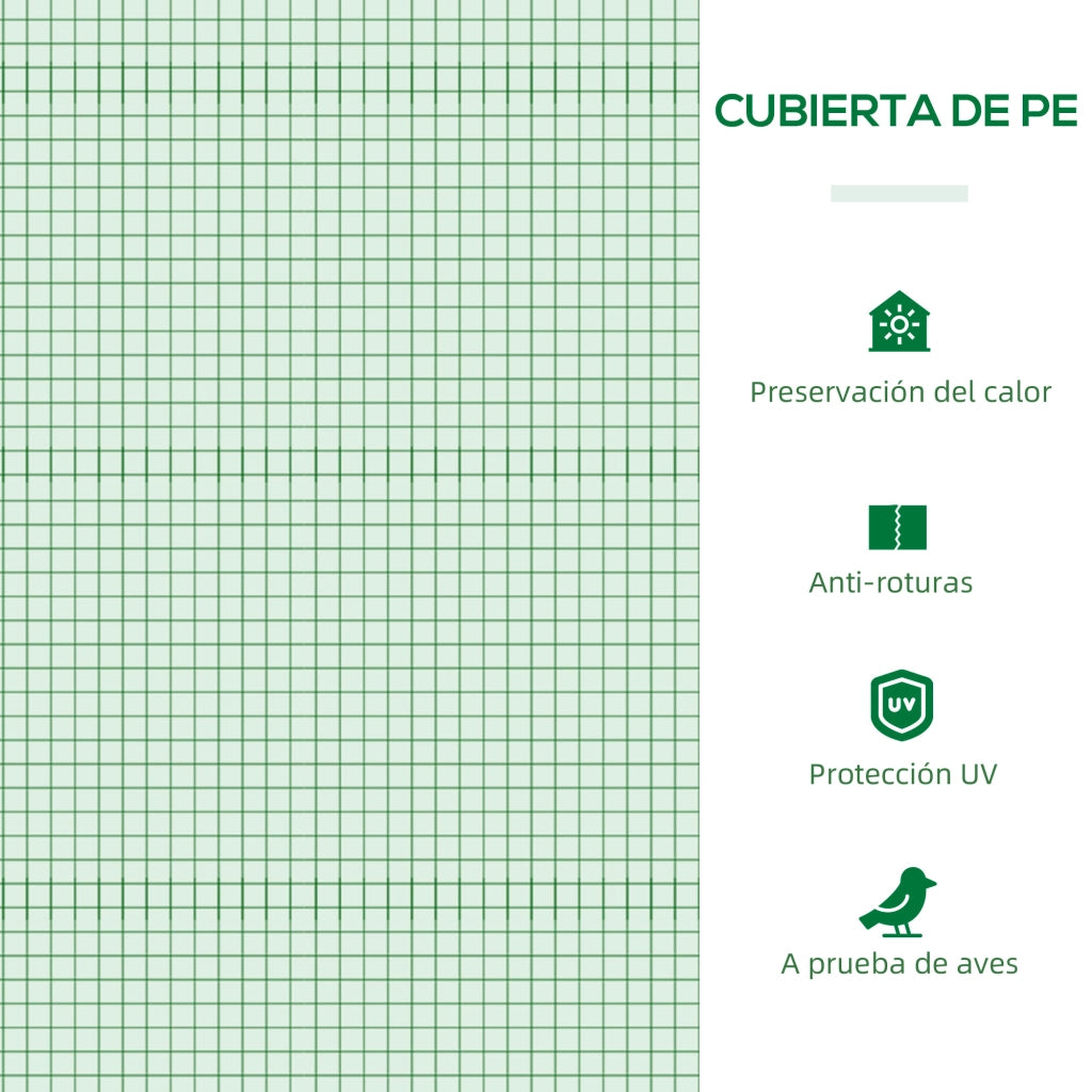 Serra da Giardino ¨C zephmum ¨C Verde Acciaio 200x80x45 cm