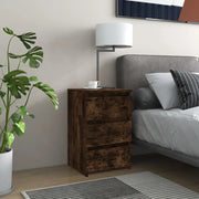 Comodino-Tavolino da notte Rovere Fumo 40x35x62,5 cm in Legno Multistrato
