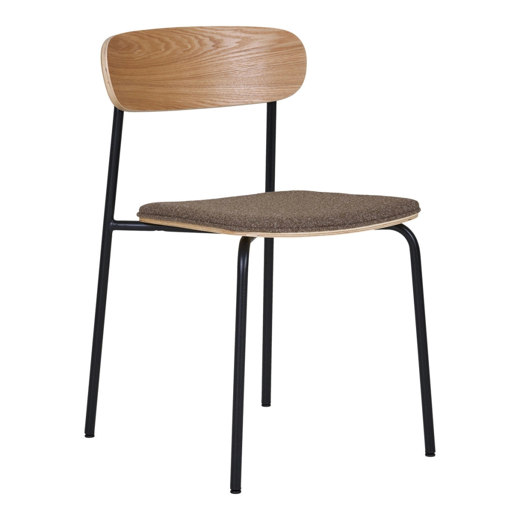 Set di 2 Sedie Estepona, Marrone, Legno, 51x47x77 cm
