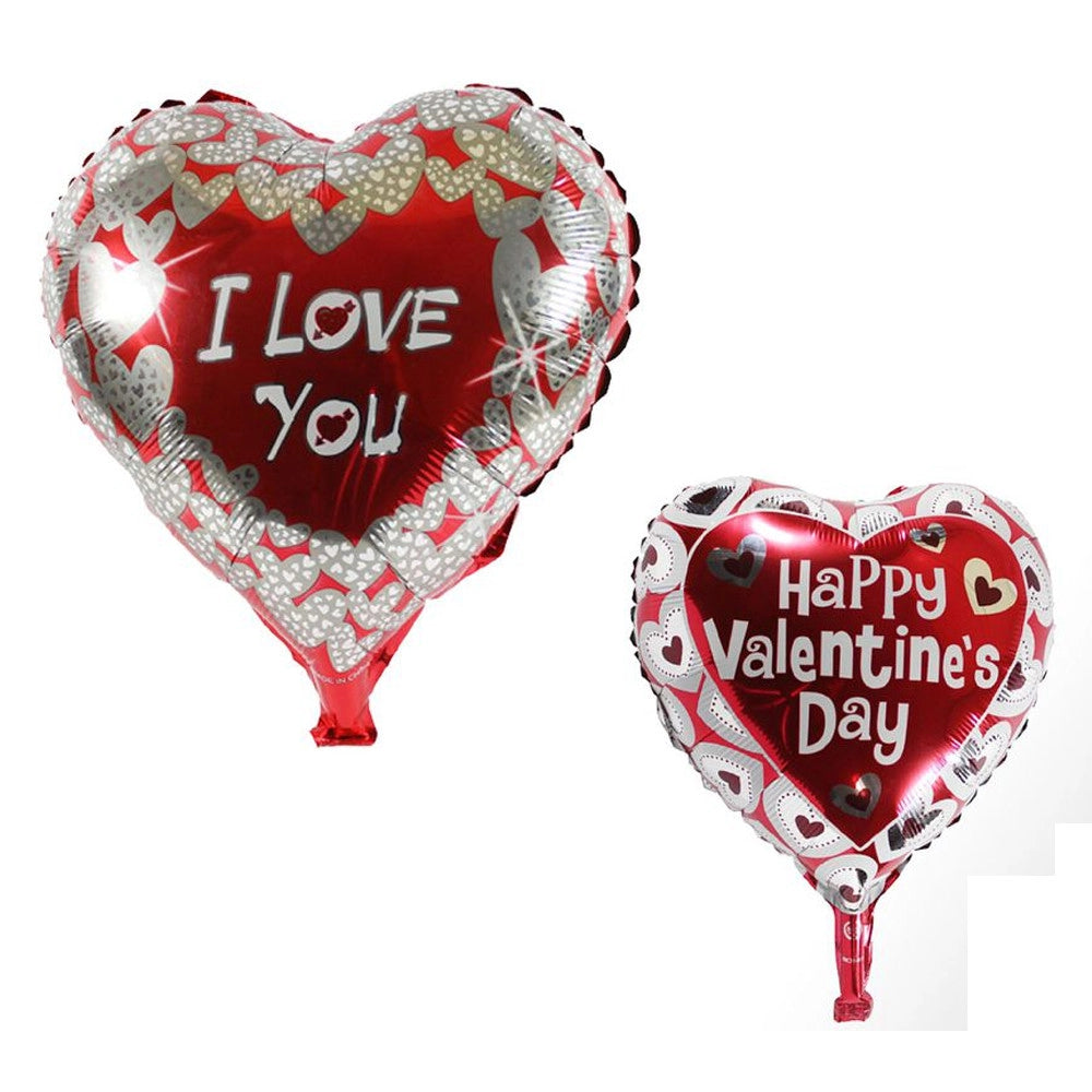 Trade Shop - Set 4 Pezzi Palloncini Cuori I Love You Gonfiabili Addobbi San Valentino Festa -