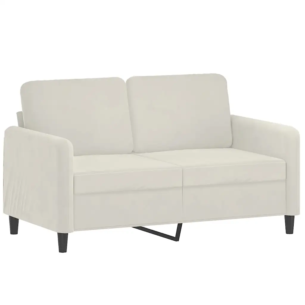 Divano a 2 Posti-Sofa 2 Posti crema 120 cm in Velluto 655335