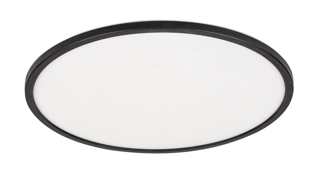 Plafoniera LED incasso tonda 42cm 22W nera Rabalux