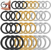 Occhielli metallici a anello premiali - 36 pezzi con carabina e gancio di chiusura per artigianato DIY