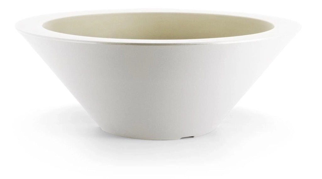 Vaso Ø60x22 cm in Polietilene Schio Ciotola 60 Bianco