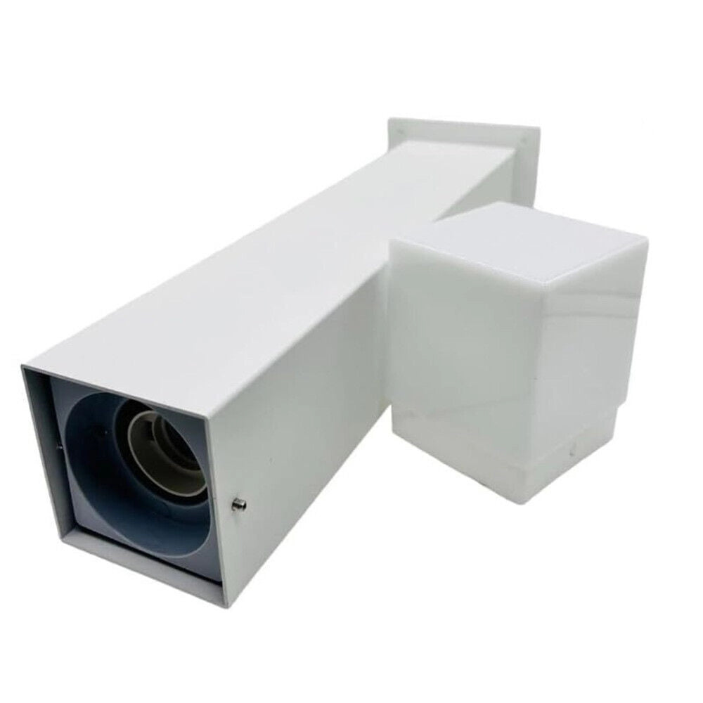 Trade Shop - Lampione Da Giardino Moderno 74 Cm Illuminazione Per Esterno Con Attacco E27 Ip44 740 - Bianco