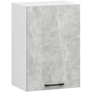Mobile da cucina pensile sistema AKORD OLIWIA Bianco 50 cm 1 anta inserto frontale Cemento 50x30x58 cm