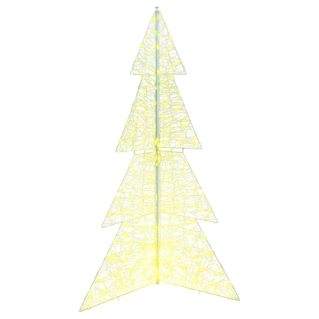 Albero di Natale con 240 LED Bianco caldo 180 cm Acrilico 42019210