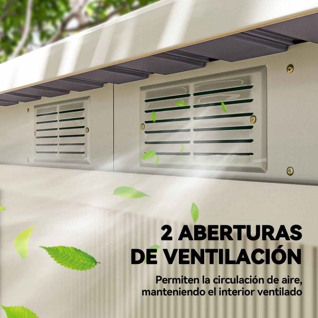Casetta da Giardino ¨C zephmum ¨C Grigio 280x130x172 cm