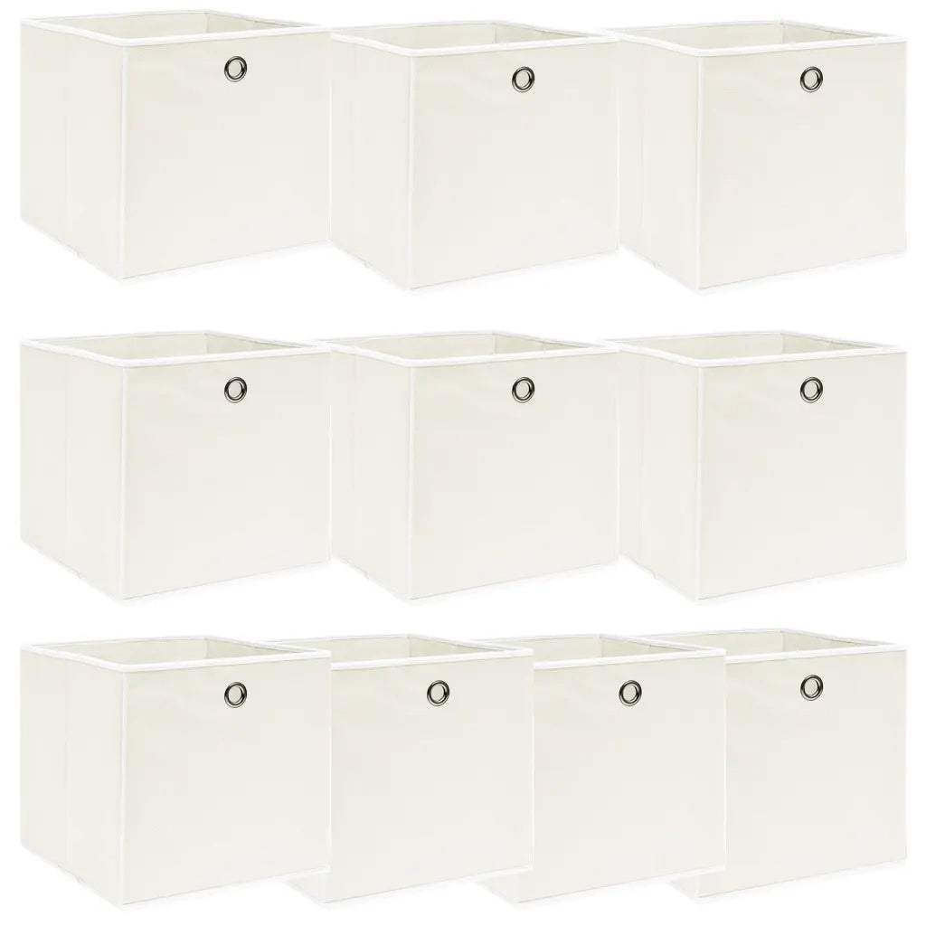 Scatole 10 pz Bianche 32x32x32 cm in Tessuto cod mxl 46878