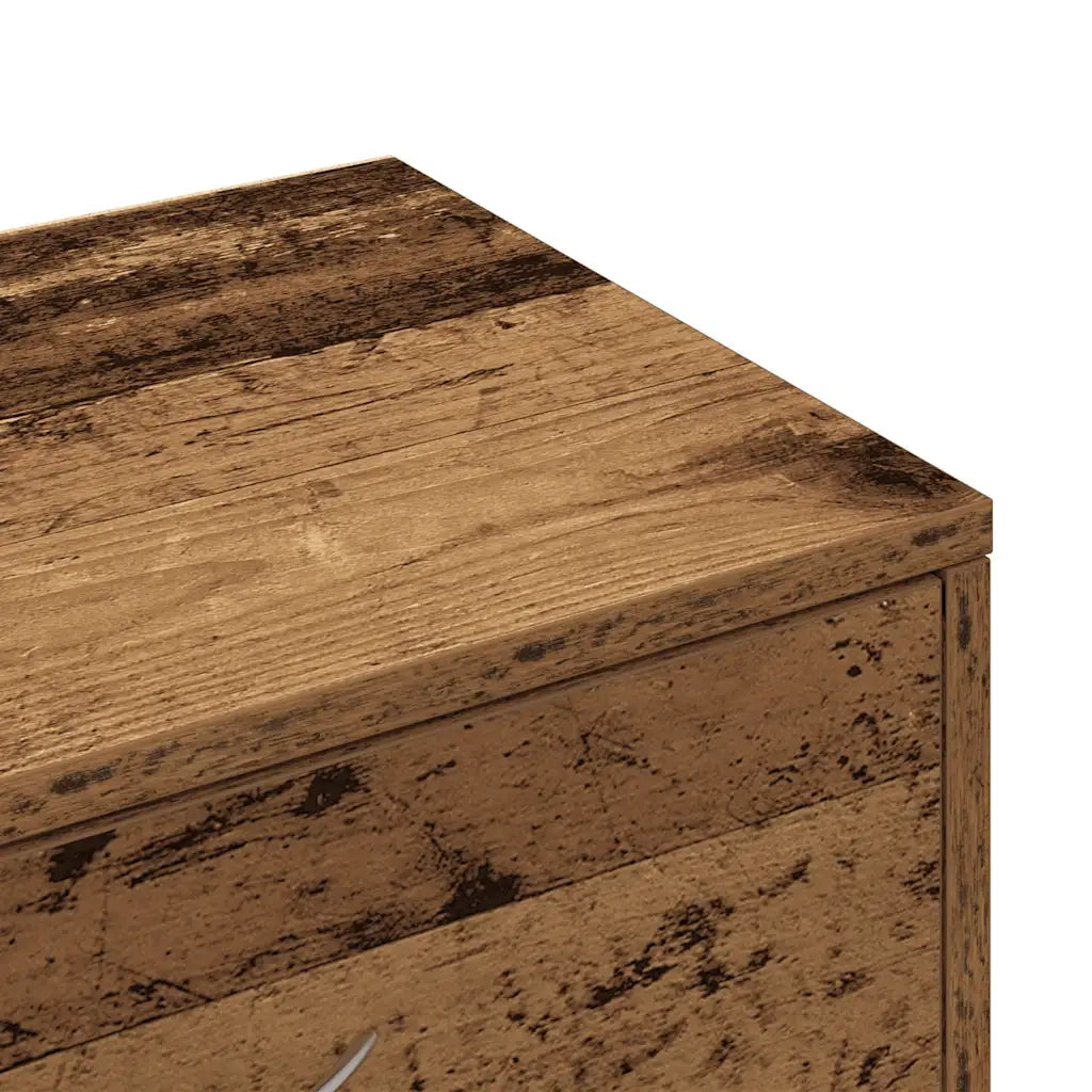 Credenza con 6 Cassetti Legno Antico 50x34x96 cm in Truciolato
