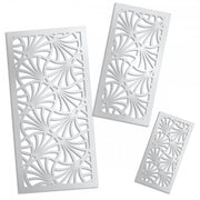 CAMPANE - Pannello in PVC traforato - Parasole Colore: bianco, Misura: 98x198 cm