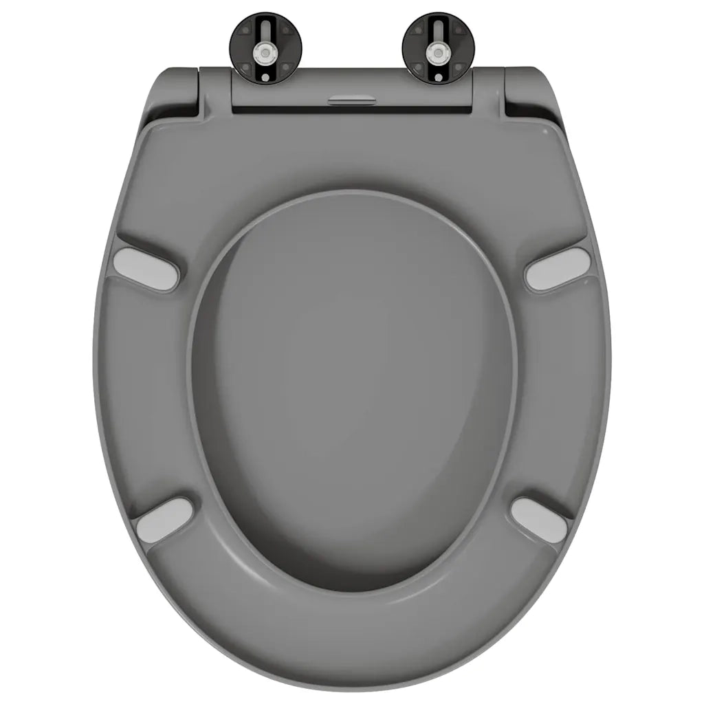 Sedile del WC Grigio 47 x 37 x 4 cm Duroplast CFW5685171