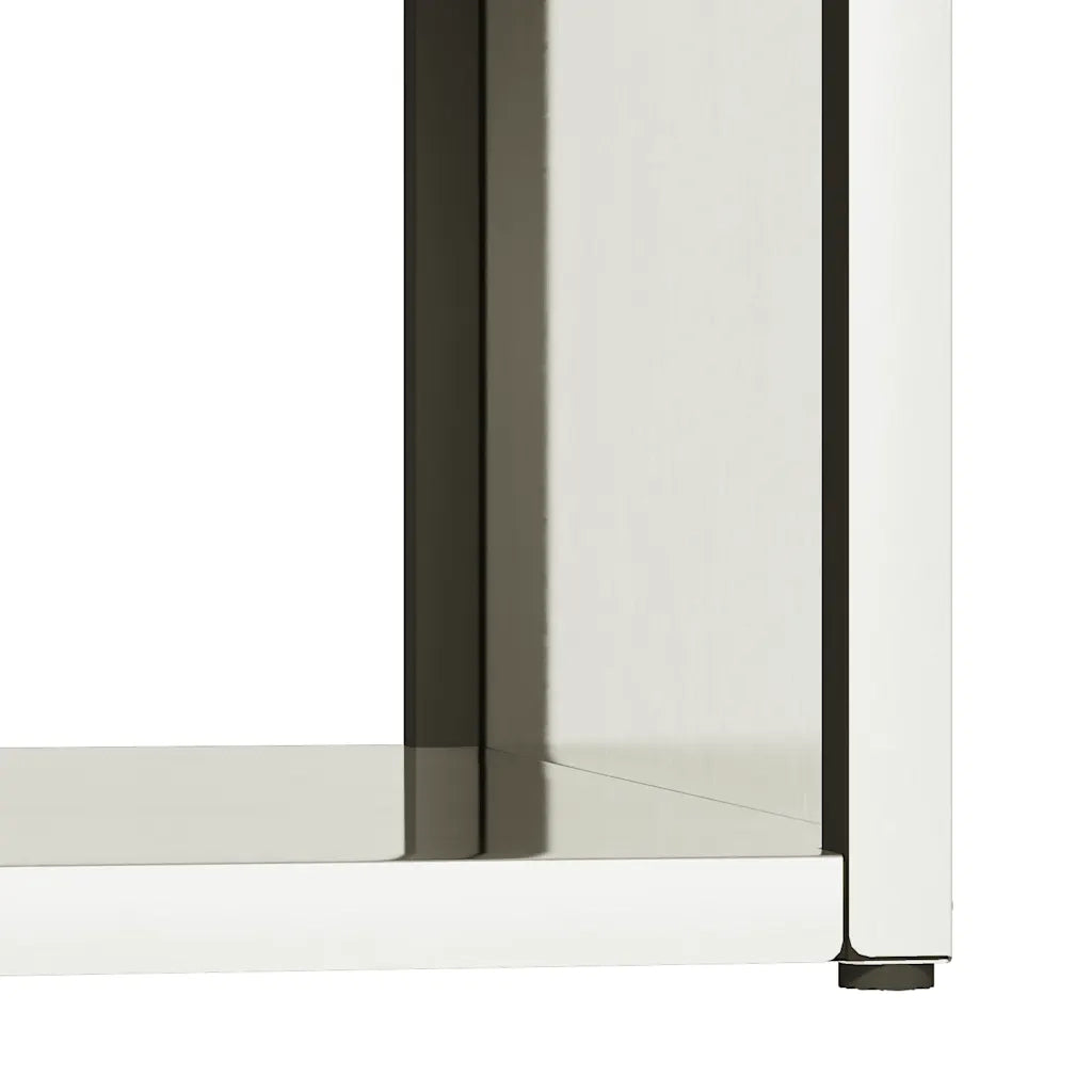 Rastrelliera per Legna da Ardere-Portalegna 40x40x40 cm in Acciaio Inox 335786