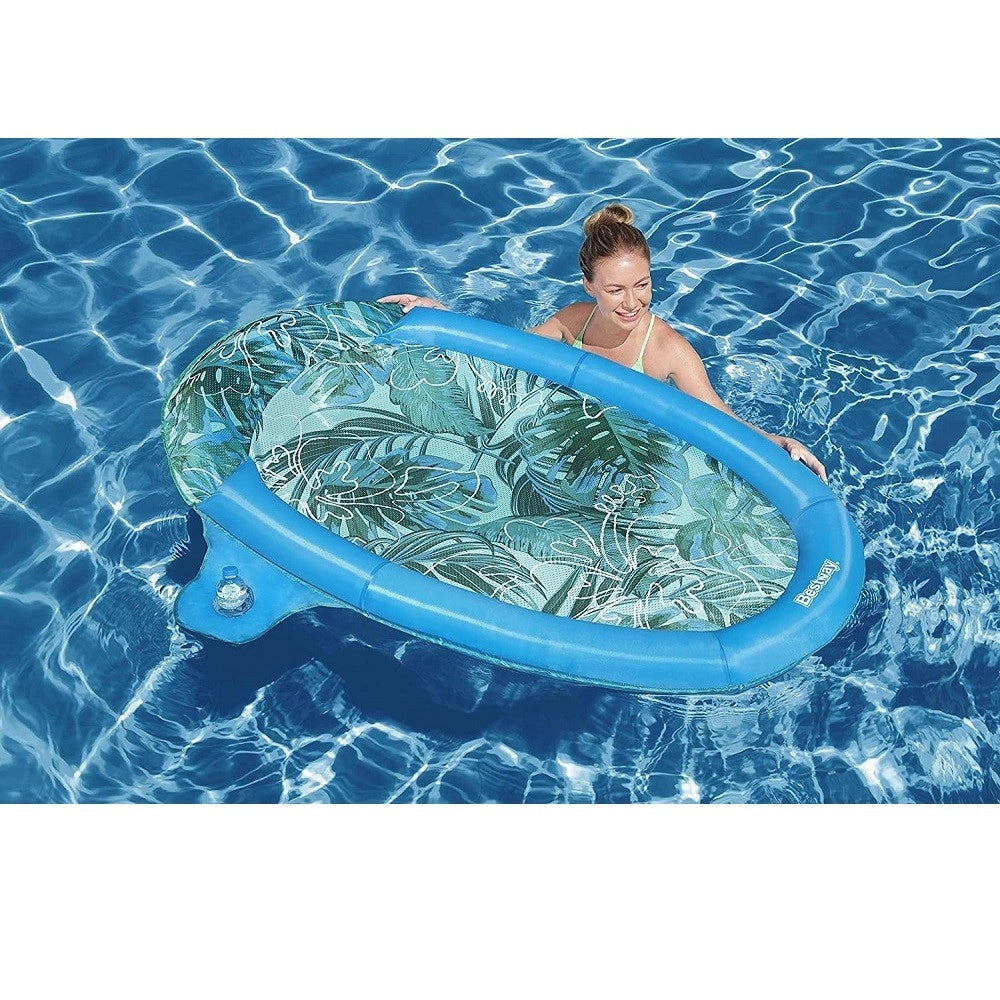 Trade Shop - Lounge Lettino Gonfiabile Galleggiante Piscina Mare Flex'n Fold 171x94x16cm 43552 -