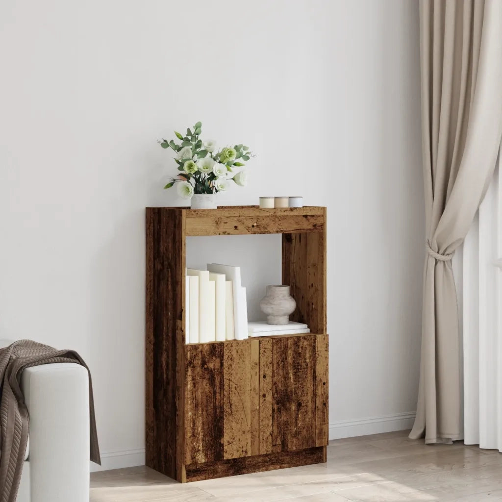 Credenza-Buffet-Armadio da cucina Legno Antico 63x33x100 cm in Truciolato