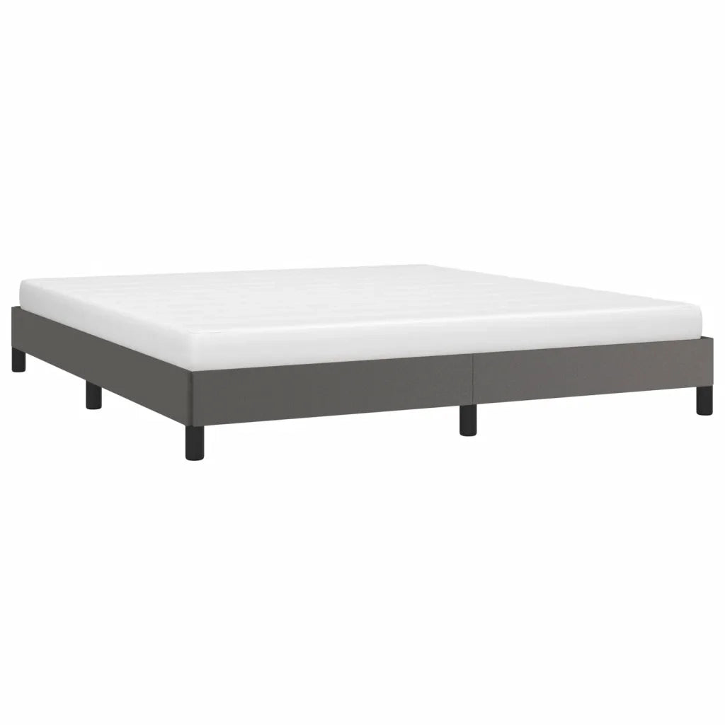Giroletto-Struttura Letto Grigio 160x200 cm in Similpelle 124061