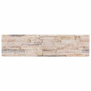 Pannelli da parete 10 pz Bianco e rosso 100 x 25 cm CFW5224339
