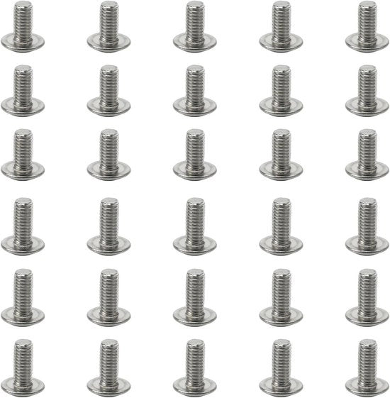 30 pezzi di viti di serraggio M6 - 12 mm e 16 mm - testa interna in acciaio inossidabile A2 V2A