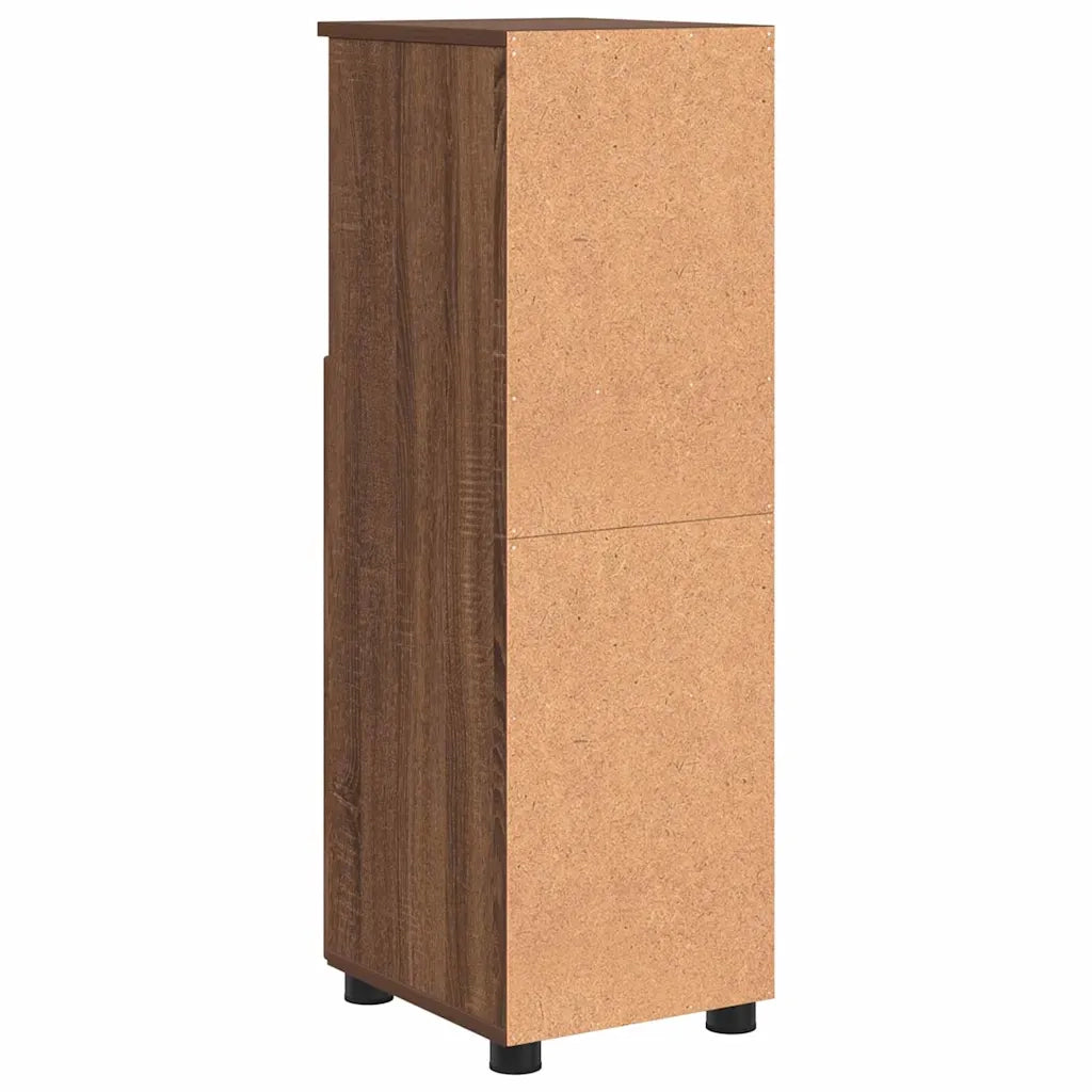 Mobile da Bagno con porta Rovere Marrone 30 x 35 x 95 cm