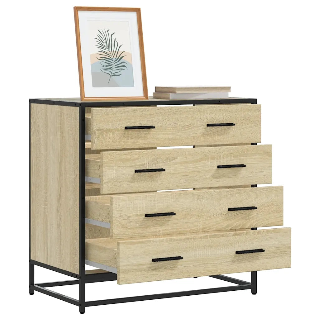 Cassettiera Rovere Sonoma 70x41x70 cm in Legno Multistrato 849080