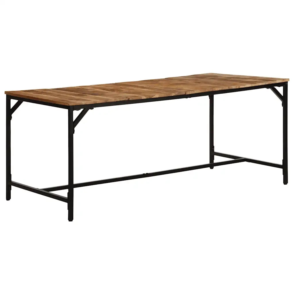 Tavolo da Pranzo 180x90x75 cm in Legno Massello di Mango Grezzo 373606